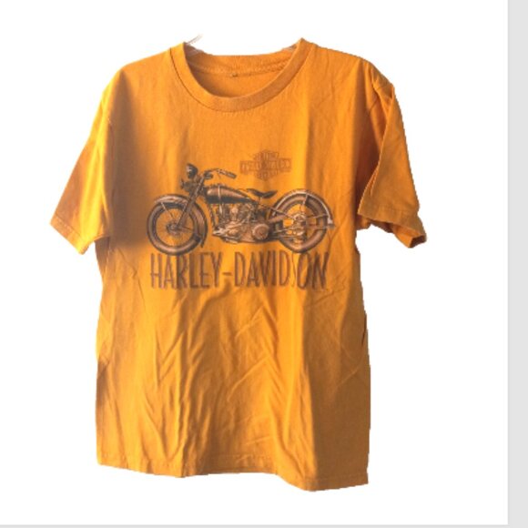 Genuine Harley-Davidson Men’s T-Shirt Size Medium Orange/Yellow St Louis, MO - Picture 3 of 7